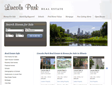 Tablet Screenshot of lincoln-park-homes.com